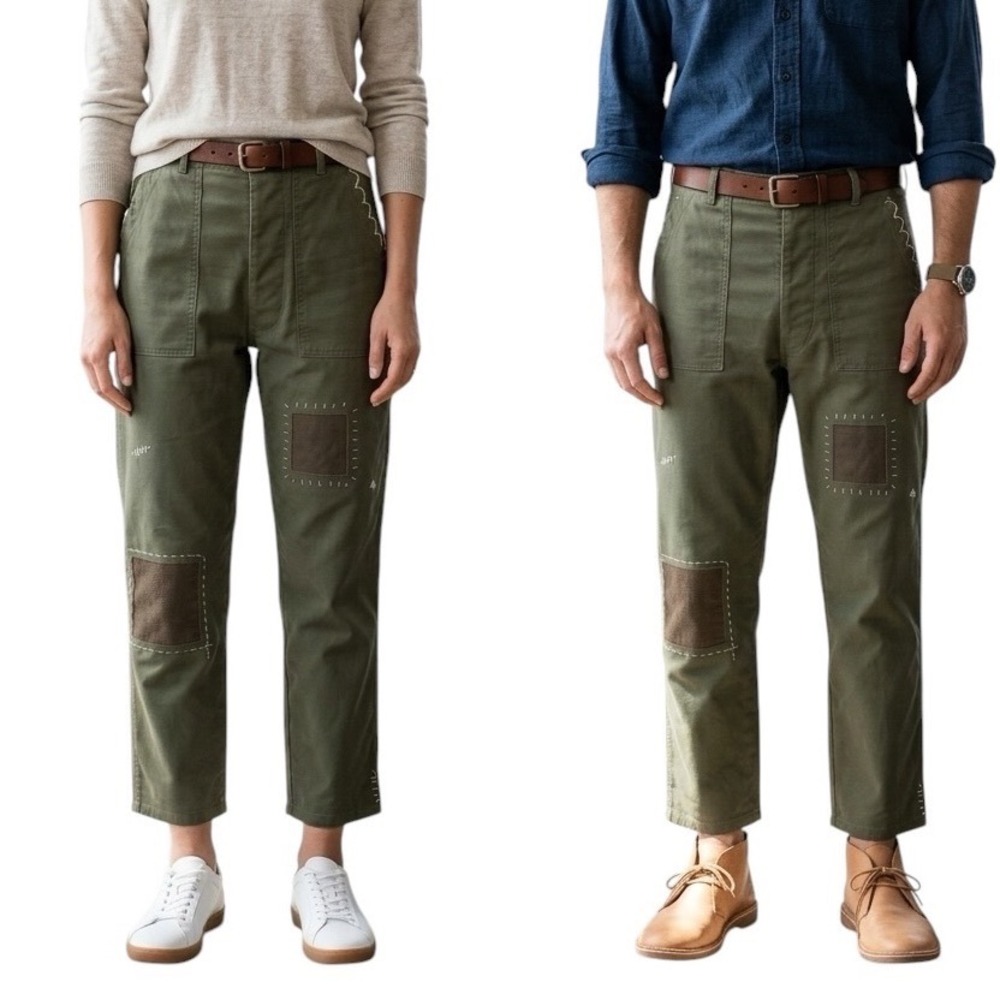 Atelier & Repairs 1 of 1 Patchwork Kerouac Fatigue Pants Sashiko Stitching 32
